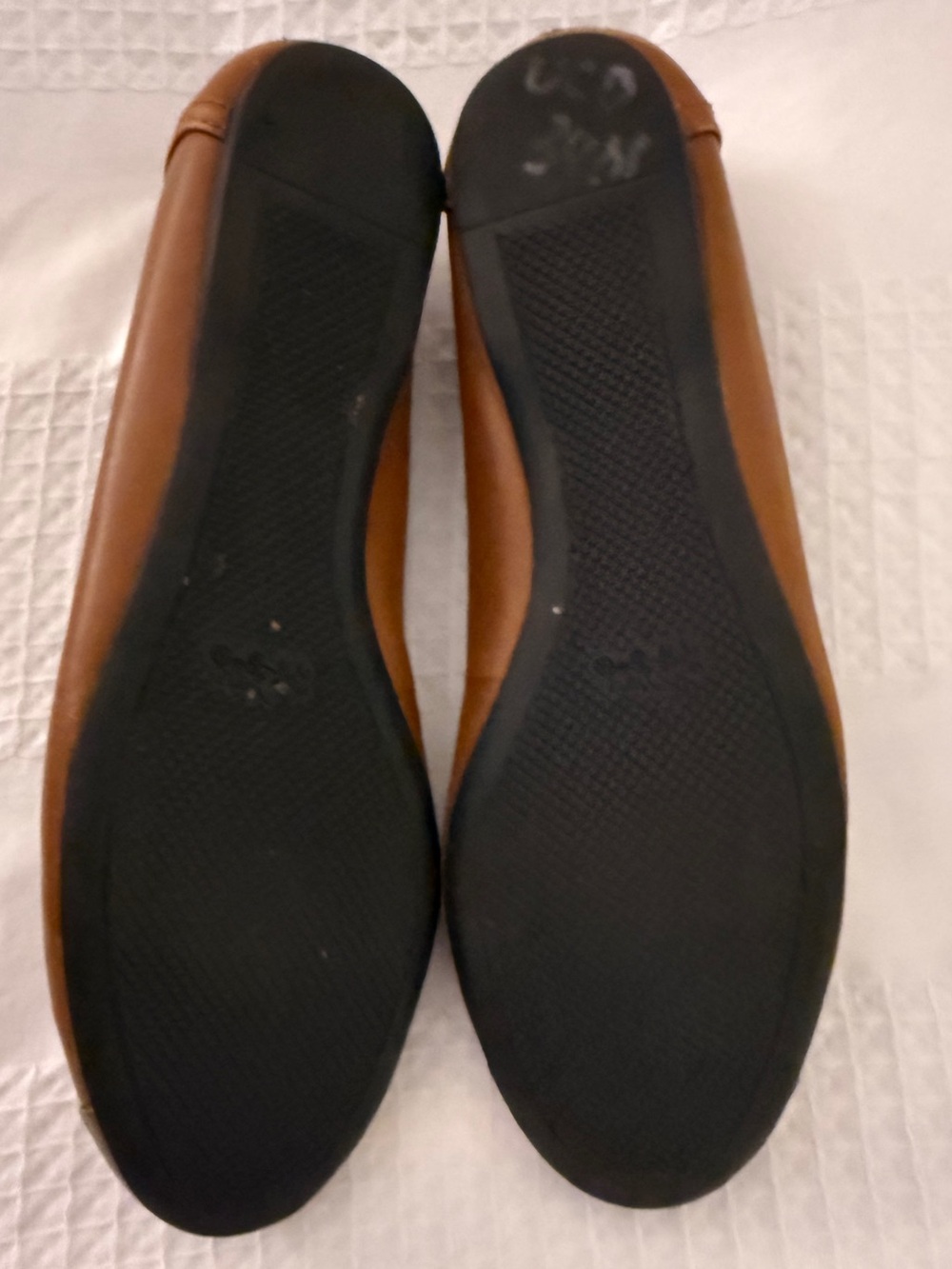 Coach Shoes Flats Women’s Brown Leather with Gold Size 8-Preowned - Picture 11 of 12